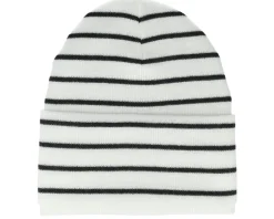 French Navy/Soft White Deep Striped Cuff - Beechfield