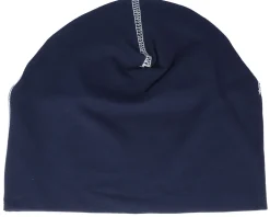 French Navy/White Hemsedal Cotton Beanie - Beechfield