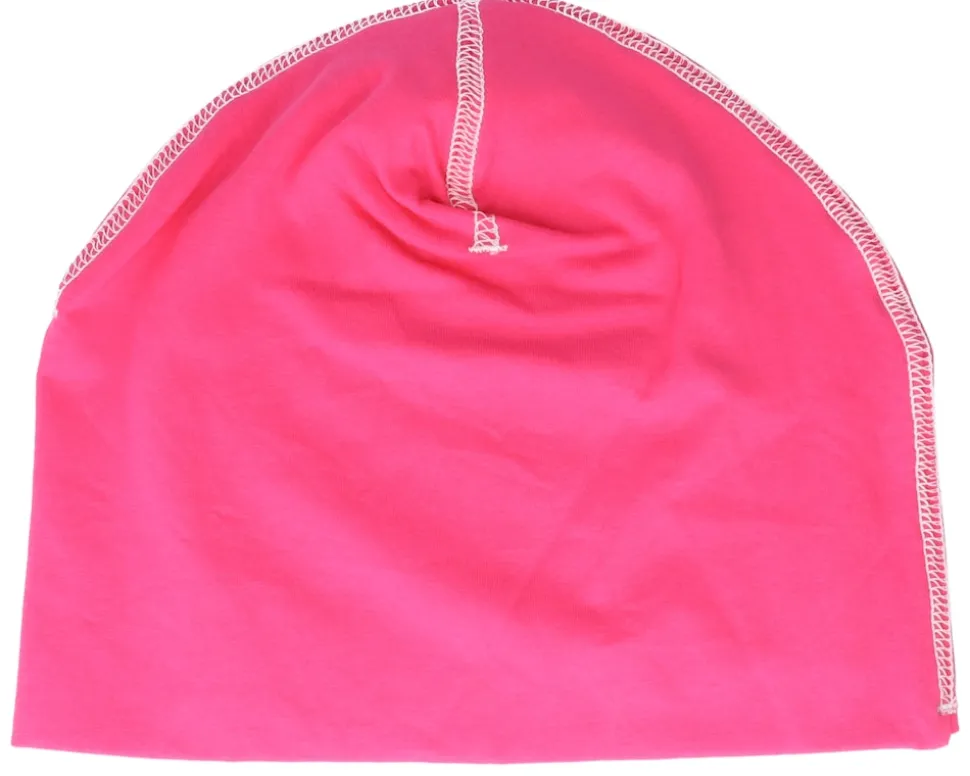 French Navy/White Hemsedal Cotton Beanie - Beechfield