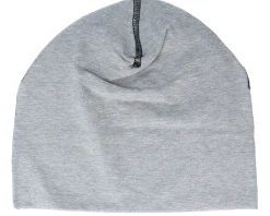 French Navy/White Hemsedal Cotton Beanie - Beechfield