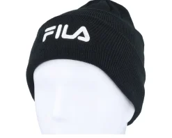 Frisco Slouchy Beanie With Big Logo Black Cuff - Fila