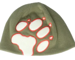 Front Paw Hat Burnt Olive Beanie - Jack Wolfskin