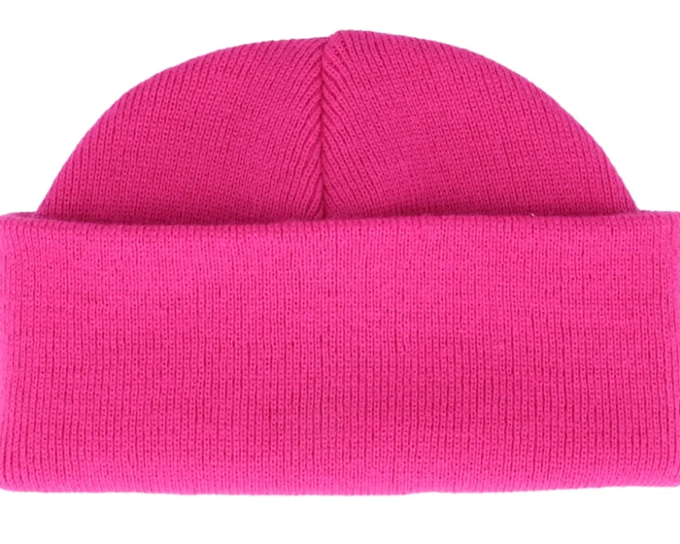 Fuchia Short Blank Beanie - Beechfield