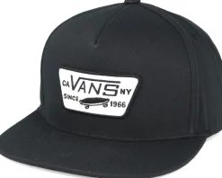Full Patch True Black Snapback - Vans
