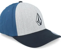 Full Stone Heather Grey/Deep Blue/Black Flexfit - Volcom