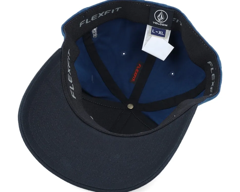 Full Stone Heather Grey/Deep Blue/Black Flexfit - Volcom