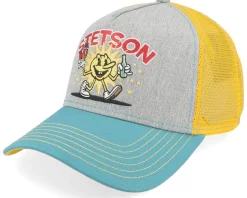 Fun Grey/Turquise/Melange A-Frame Trucker - Stetson