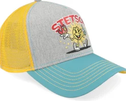 Fun Grey/Turquise/Melange A-Frame Trucker - Stetson