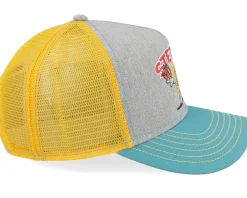 Fun Grey/Turquoise/Yellow A-Frame Trucker - Stetson
