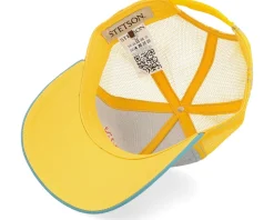 Fun Grey/Turquoise/Yellow A-Frame Trucker - Stetson