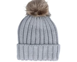 Fur Chunky Beanie Light Grey Pop - Beechfield