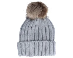 Fur Chunky Beanie Light Grey Pop - Beechfield