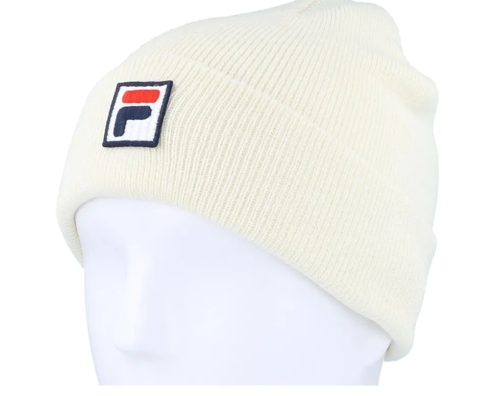 Fushun F-box Beanie Antique White Cuff - Fila