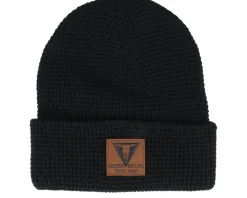Galveston Waffle Knit Beanie Black Cuff - Brixton