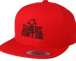 Gamers Don't Die Red Snapback - Gamerz