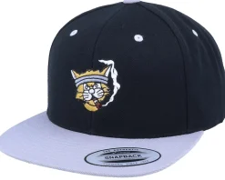 Gangster Cat Black/Silver Snapback - Iconic