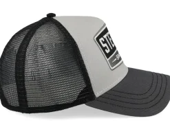 Gasoline Grey/Black A-Frame Trucker - Stetson