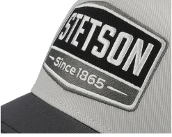 Gasoline Grey/Black A-Frame Trucker - Stetson