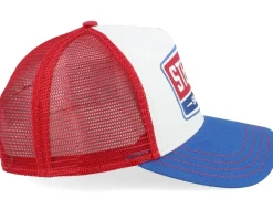 Gasoline White/Red/Royal Trucker - Stetson