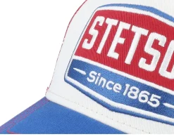 Gasoline White/Red/Royal Trucker - Stetson