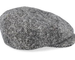 Gatsby Donegal Salt & Pepper Black Flat Cap - CTH Ericson