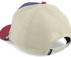 Gb2 Rooster The Rocker Relaxed Navy/Burgundy A-Frame Trucker - Goorin Bros.
