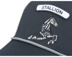 Gb2 Stallion The Rocker Relaxed Black/Grey A-Frame Trucker - Goorin Bros.