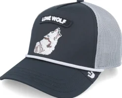 Gb2 Stallion The Rocker Relaxed Black/Grey A-Frame Trucker - Goorin Bros.