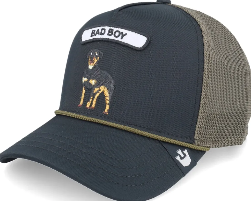 Gb2 Wolf The Rocker Relaxed Black/Grey A-Frame Trucker - Goorin Bros.