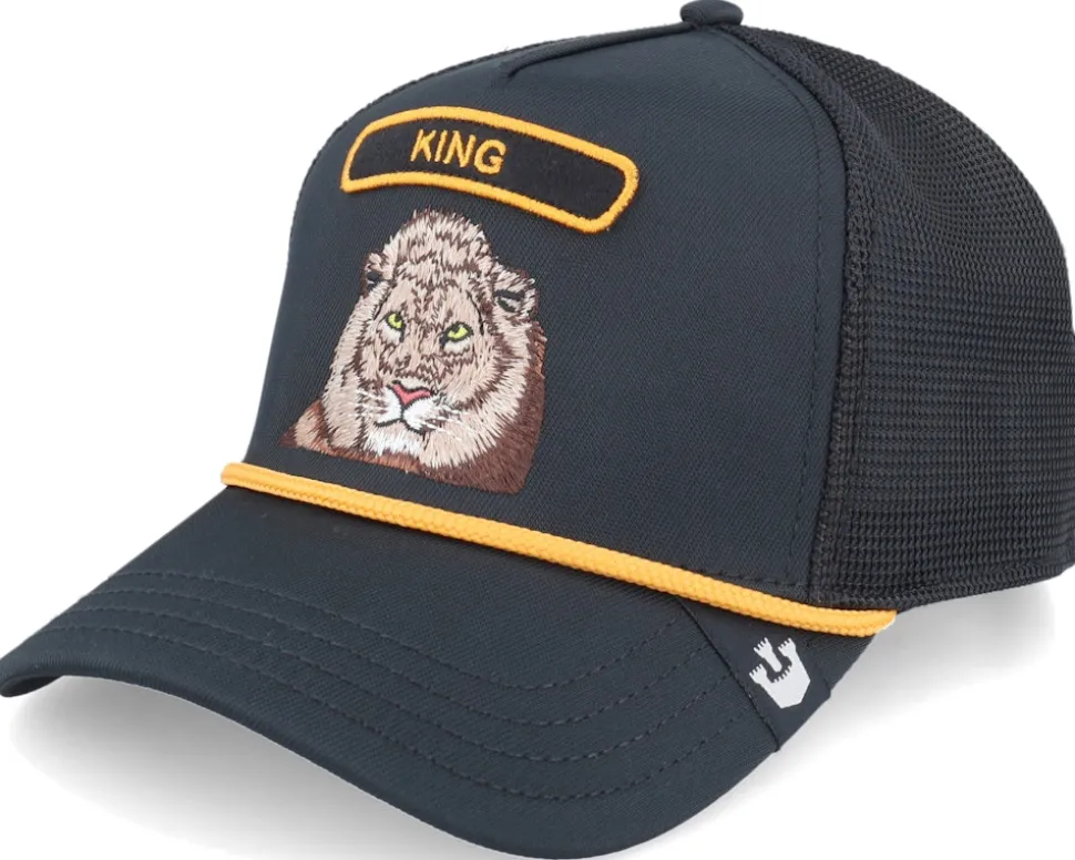 Gb2 Wolf The Rocker Relaxed Black/Grey A-Frame Trucker - Goorin Bros.