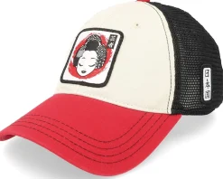 Geisha 111 Tri Stone/Black/Red Trucker - Yapan