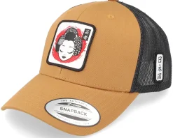 Geisha Retro 2 Tone Caramel/Black Trucker - Yapan