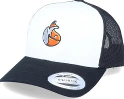 Geometric Fox Logo White/Black Trucker - Iconic