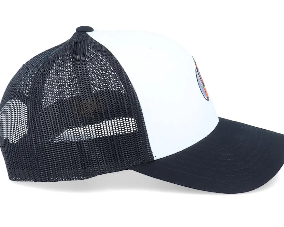 Geometric Fox Logo White/Black Trucker - Iconic
