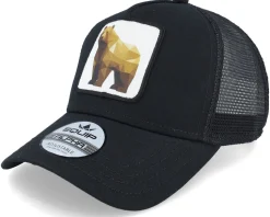 Geometry Bear Patch Black Trucker - Iconic