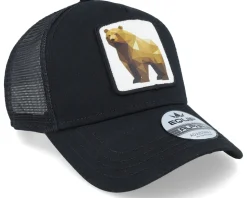 Geometry Bear Patch Black Trucker - Iconic