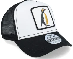 Geometry Penguin Patch White/Black Trucker - Iconic