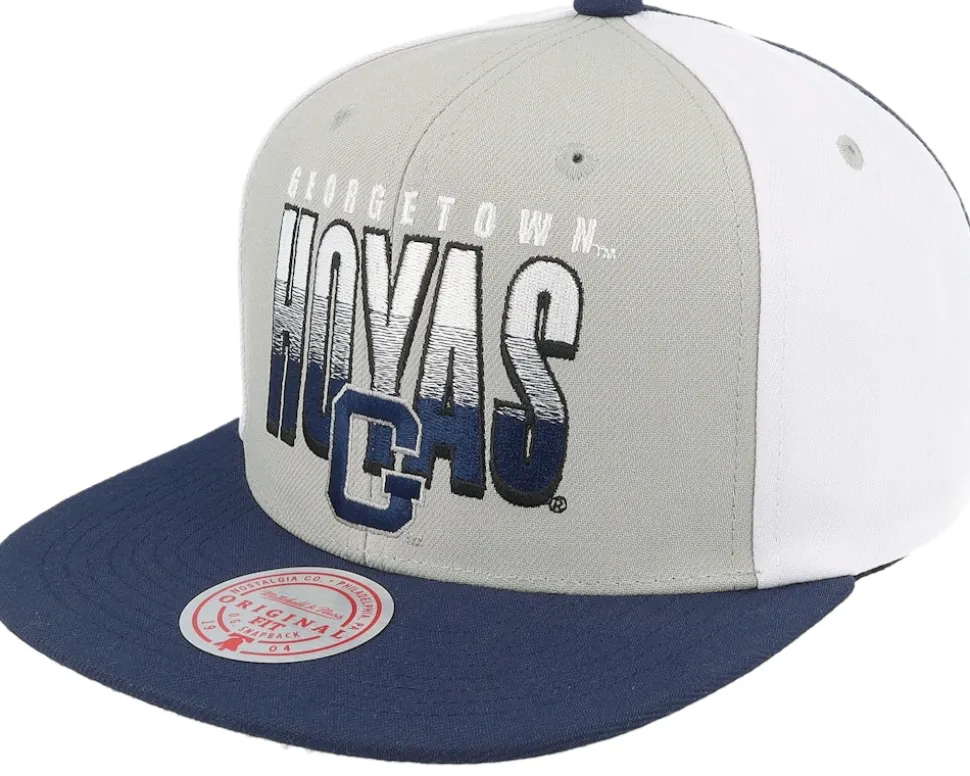 Georgetown Hoyas Billboard 2 Grey/Blue Snapback - Mitchell & Ness