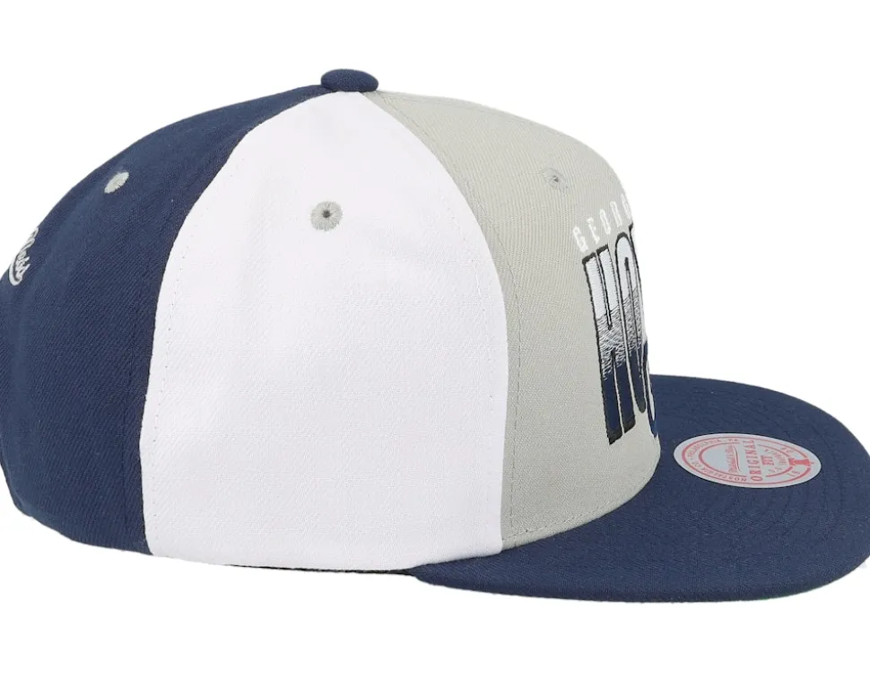 Georgetown Hoyas Billboard 2 Grey/Blue Snapback - Mitchell & Ness