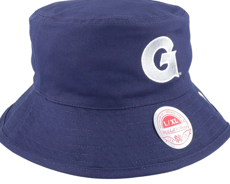 Georgetown Hoyas Newco Navy/Grey Bucket - Mitchell & Ness
