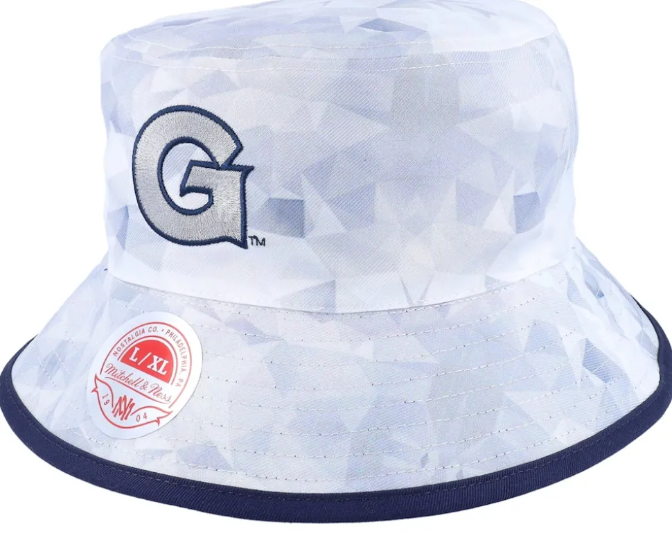 Georgetown Hoyas Newco Navy/Grey Bucket - Mitchell & Ness