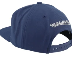 Georgetown Hoyas Retro Sport V Navy Snapback - Mitchell & Ness