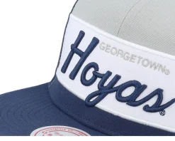 Georgetown Hoyas Retro Sport V Navy Snapback - Mitchell & Ness