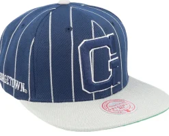 Georgetown Hoyas Team Pin Navy Snapback - Mitchell & Ness
