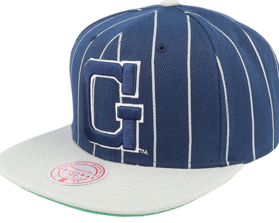 Georgetown Hoyas Team Pin Navy Snapback - Mitchell & Ness