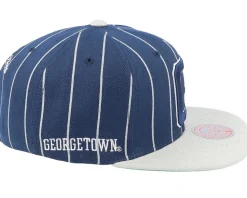 Georgetown Hoyas Team Pin Navy Snapback - Mitchell & Ness