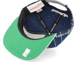 Georgetown Hoyas Team Pin Navy Snapback - Mitchell & Ness