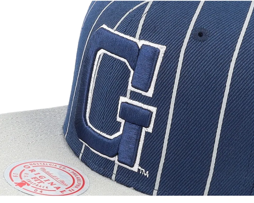 Georgetown Hoyas Team Pin Navy Snapback - Mitchell & Ness