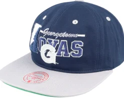 Georgetown Hoyas Varsity Letter Blue/Grey Snapback - Mitchell & Ness