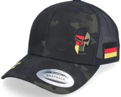 Germany Army Skull Multicam Black Trucker - Army Head
